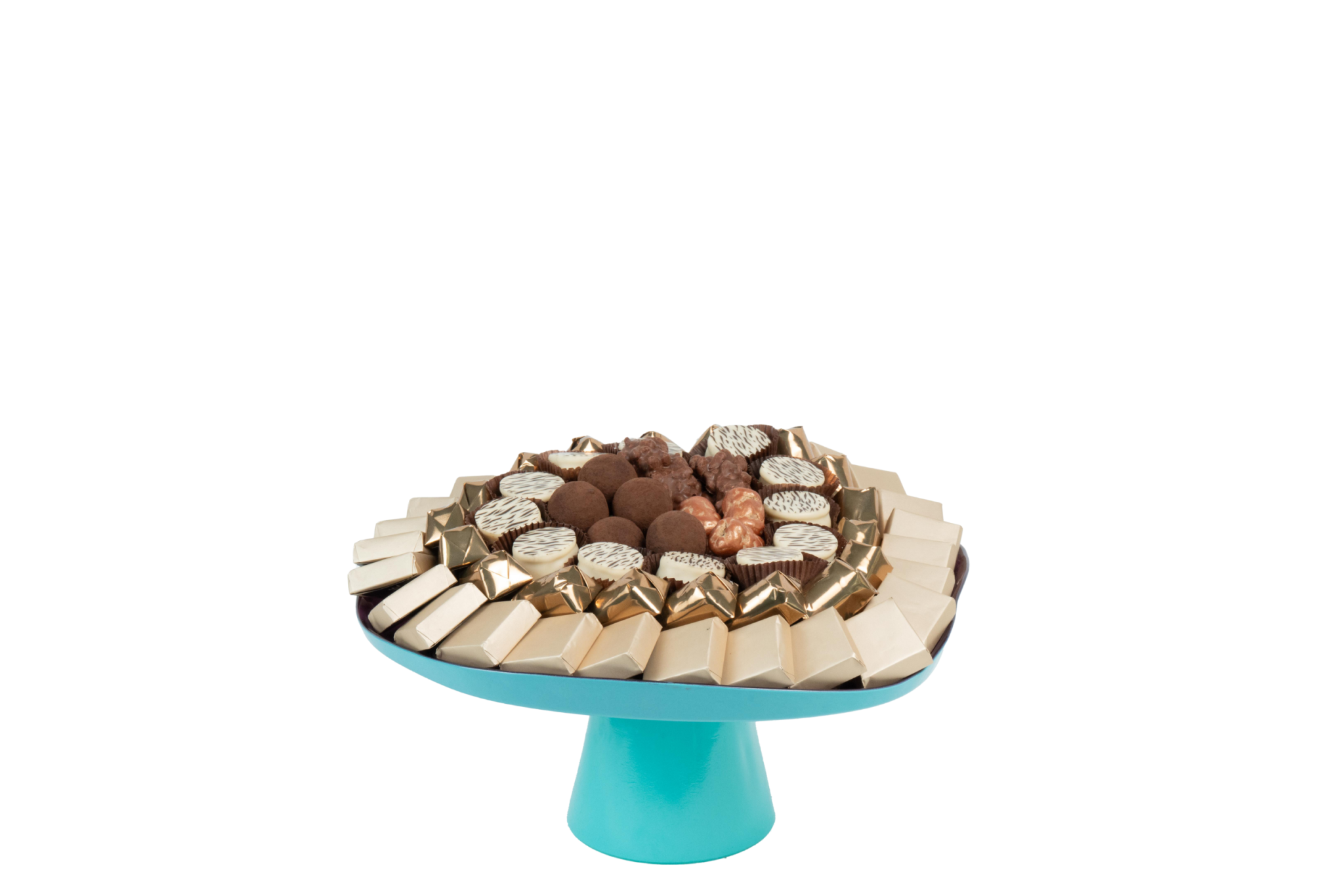 Plat à Tarte en verre bicolore